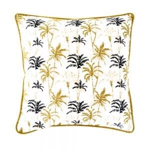Coussin palmier moonlight océan 45×45 cm