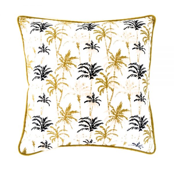 Coussin palmier moonlight océan 45×45 cm