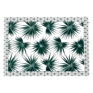 Tapis vinyle Latanier Vert 70x120 cm