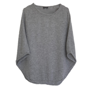 Poncho rond Gris