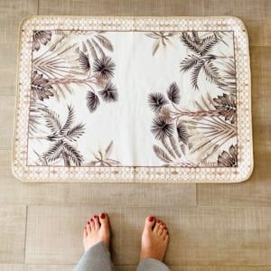 Tapis coton Tropical Ocre