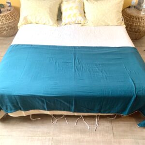 Plaid Bleu Canard