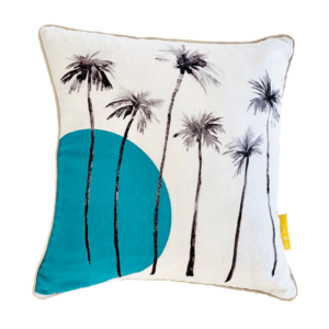 Coussin 100% Lin imprimé Sunset Baltic 45x45 cm