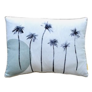 Coussin 100% Lin imprimé Sunset Sauge 50x70 cm