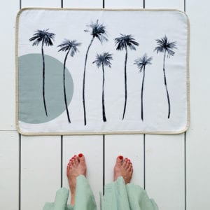 Tapis coton Sunset Sauge
