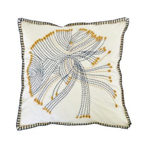 Coussin Brodé Flower 45x45 cm