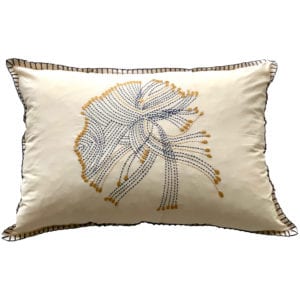 Coussin Brodé Flower 50x70 cm