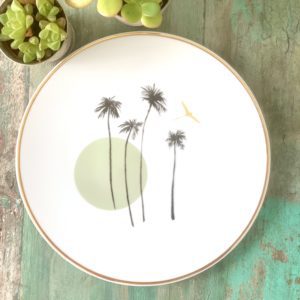 Assiette Plate Sunset Sauge