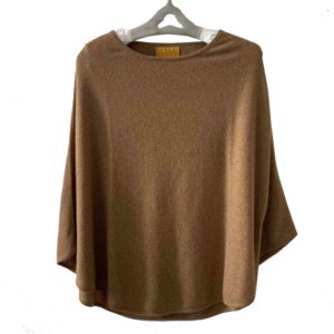 Poncho rond Camel