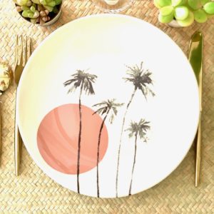 Assiette plate Sunset Terracotta