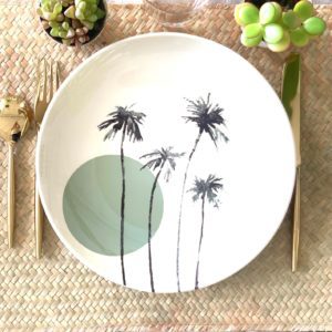 Assiette plate Sunset Sauge