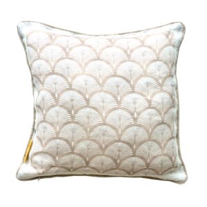 Coussin 100% Lin imprimé Pissenlit Sable 45x45 cm