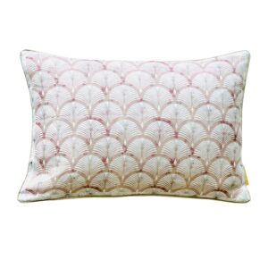 Coussin 100% Lin imprimé Pissenlit Sable 50x70 cm