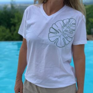T-shirt Monstera Vert