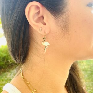 Boucles Flamant Rose