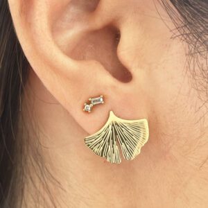 Boucles puces Ginkgo