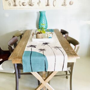 Chemin de table en lin Sunset