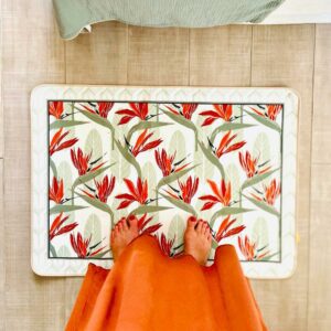 Tapis coton Strelitzia