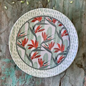 Assiette plate Strelitzia