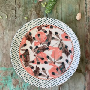 Assiette plate Libellule Nude