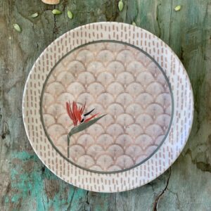 Assiette plate Paradis Sable