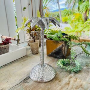 Bougeoir Palmier Aluminium