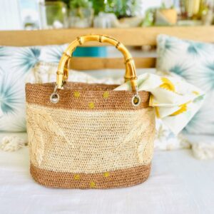 Sac Violette - anses bambou