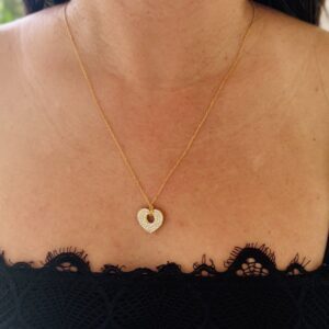 Collier Glitter Heart