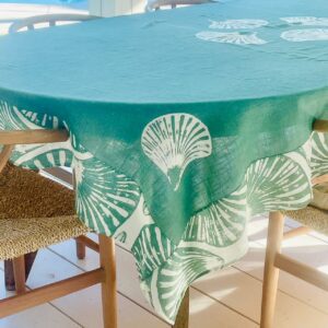 Nappe Shell Céladon 160x160 cm