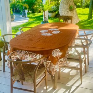 Nappe Shell Terracotta 160x260 cm