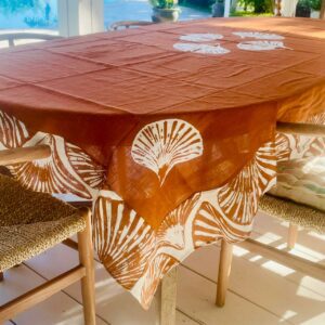 Nappe Shell Terracotta 160x160 cm