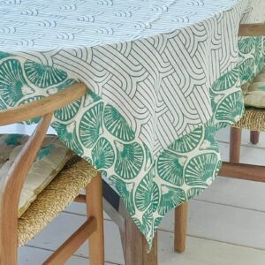 Nappe Yle Céladon 160x160 cm