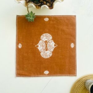 Serviette de table en Lin Shell Terracotta