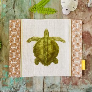 Set de table en Lin Yle Tortue Terracotta