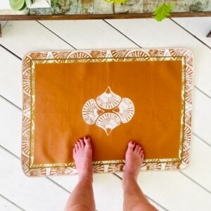 Tapis coton Shell Terracotta