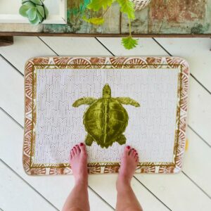 Tapis coton Yle Tortue Terracotta