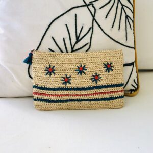 Pochette Flower Corail