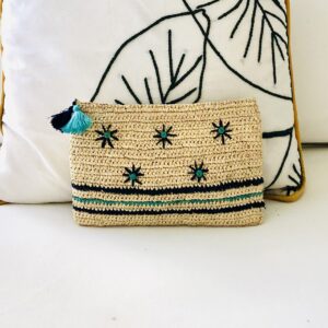 Pochette Flower Turquoise