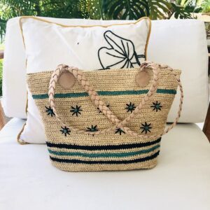 Sac Violette - Flower Turquoise