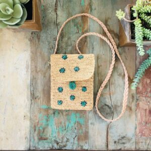 Pochette Capri Flower Turquoise