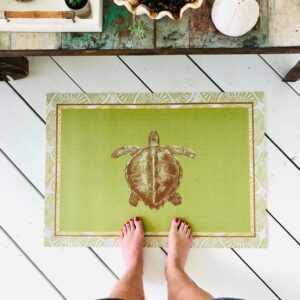 Tapis vinyle Maora Tortue Sable 60x85 cm