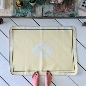 Tapis coton Shell Sable