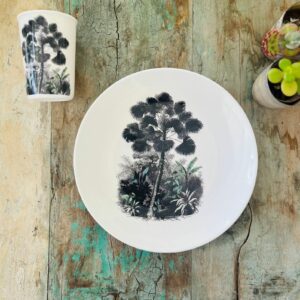 Assiette Mélamine Plate Arbre Latanier