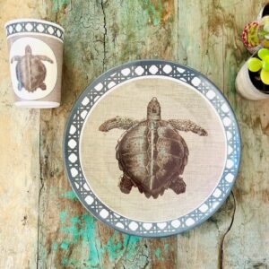 Assiette Mélamine Plate Tortue