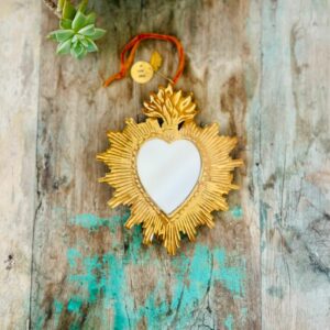 Pampille Heart Mirror Velvet