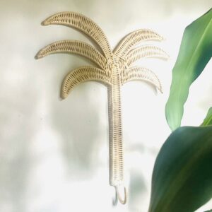Patère Palm en rotin