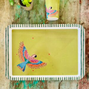 Plateau Perroquet Nubia Pistache