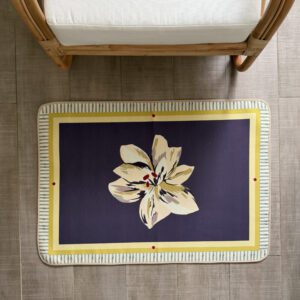 Tapis coton Ibis Aubergine