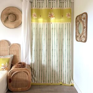 Rideau en Lin Ibis Jaune