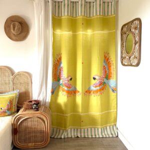 Rideau en Lin Nubia Jaune